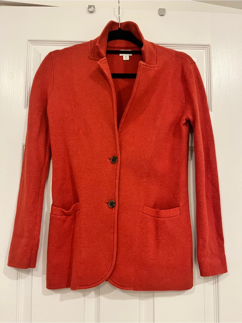 J.Crew Cotton Sweater Blazer Burnt Orange XS